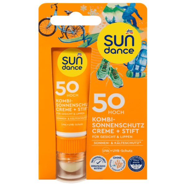 Krema za lice i balzam za usne SUNDANCE SPF50 1kom