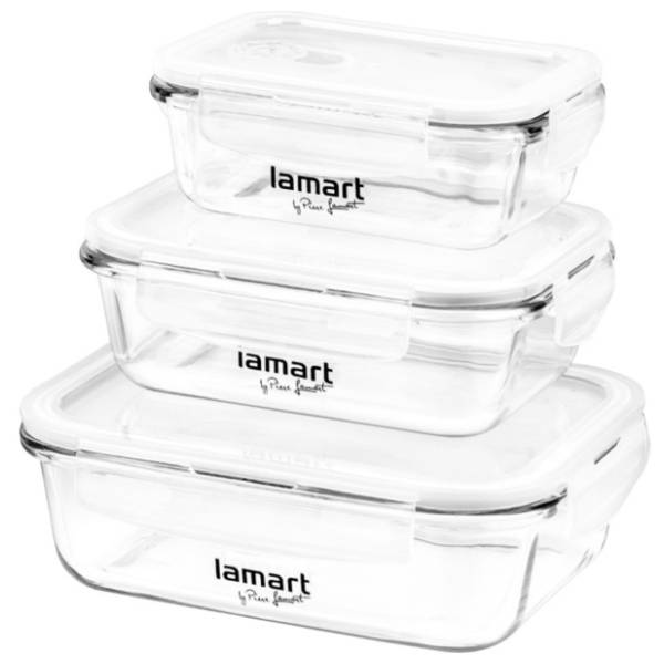 LAMART set kutija za odlaganje hrane LT6011 3kom