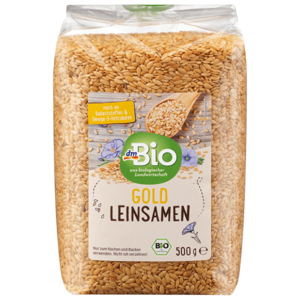 Laneno seme DMM BIO zlatno organsko 500g