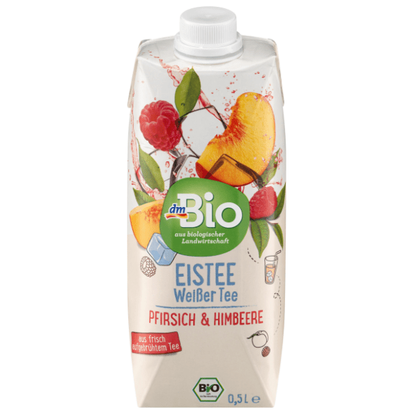 Ledeni beli čaj DM BIO breskva malina 500ml
