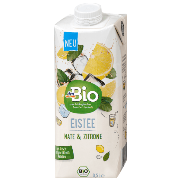 Ledeni čaj DM BIO mate čaj limun 500ml