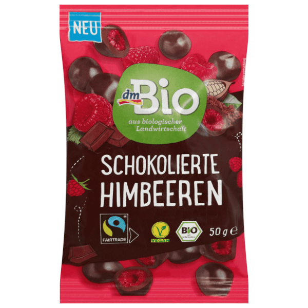 Liofilizovane maline DM BIO čokolada 50g