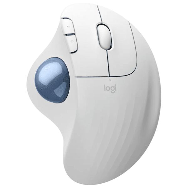 LOGITECH bežični miš Ergo Offwhite M575S + Blue Ball