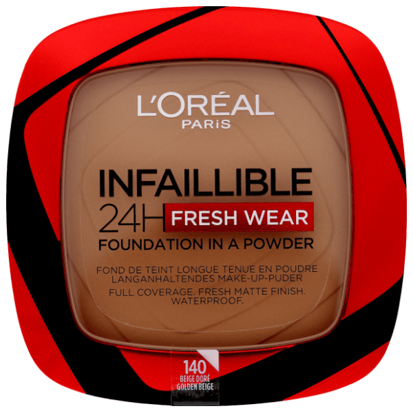 L'OREAL Infaillible 24h kompaktni puder 140 golden beige