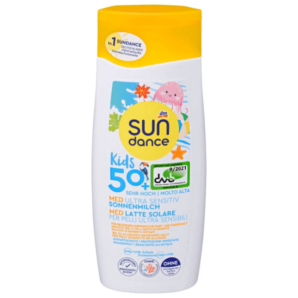 Losion SUNDANCE Kids med ultra sensitiv SPF50+ 200ml