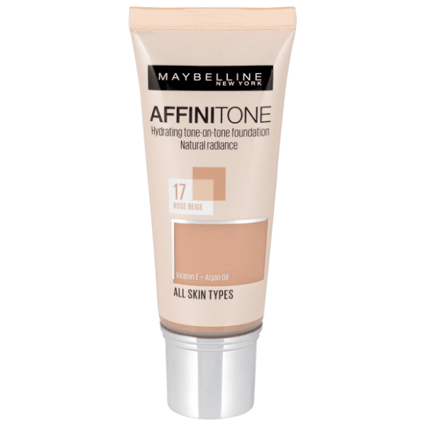 MAYBELLINE 	Affinitone tečni puder 17 rose beige 30ml