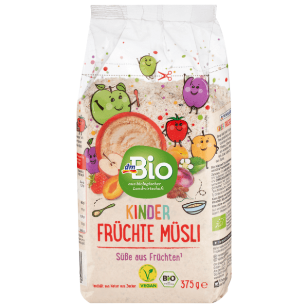 Voćni musli DM BIO Kinder za decu 375g