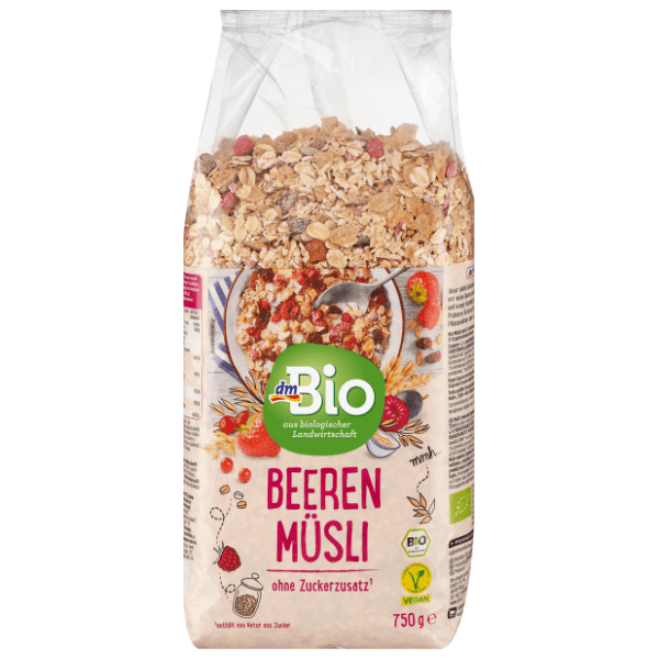 Organski musli DM BIO sa bobičastim voćem 750g