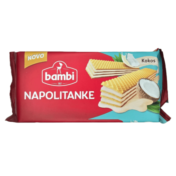 Napolitanke BAMBI kokos 185g