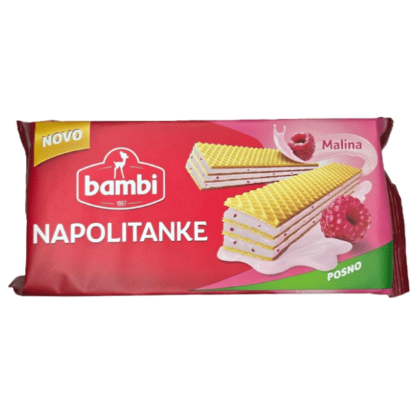 Napolitanke BAMBI malina 185g