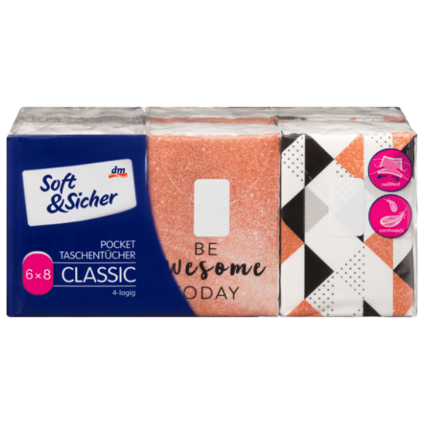 Papirne maramice SOFT&SICHER 4sloja 6kom (više vrsta)