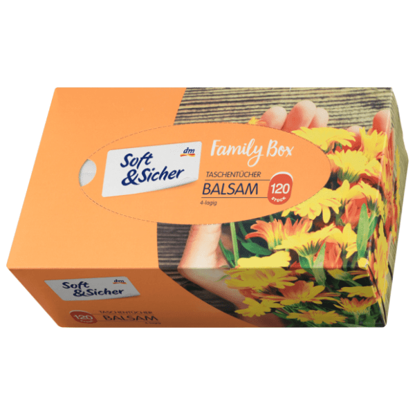Papirne maramice SOFT&SICHER balsam kutija 4sloja 120kom