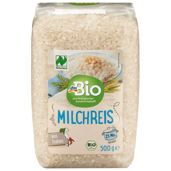 Pirinač DM BIO za sutlijaš beli okruglo zrno 500g