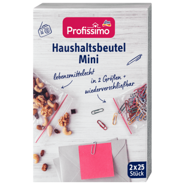 PROFISSIMO mini kese za zamrzivač sa zip zatvaračem 2x25kom