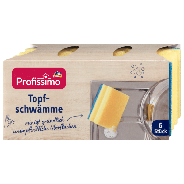 PROFISSIMO sunđer za pranje posuđa 6kom