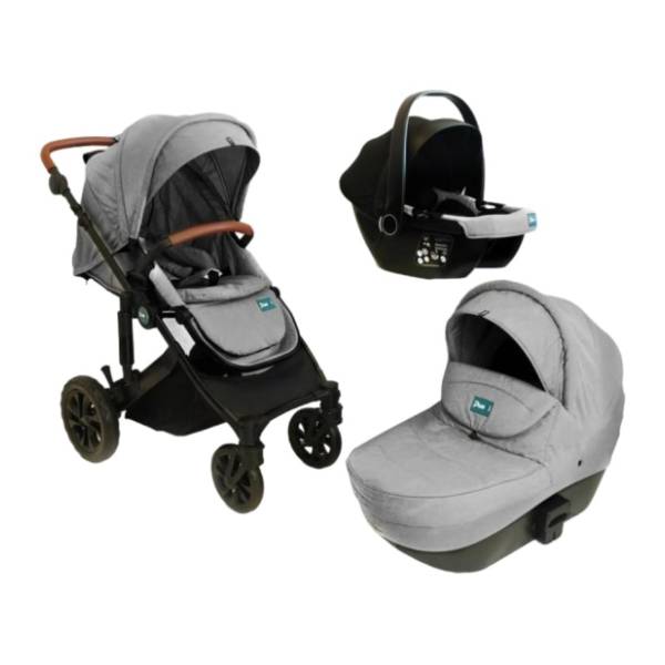 PUERRI kolica za bebe 3 u 1 Diamond grey