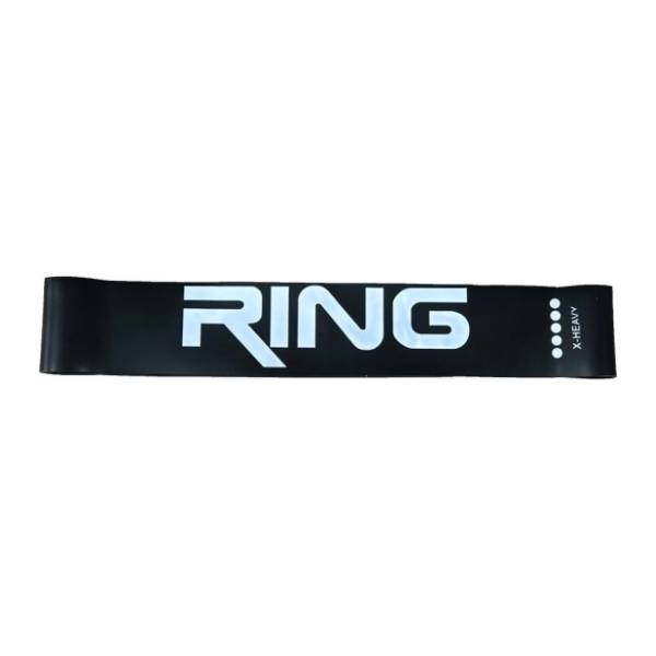 RING Mini Band-X Heavy crna elastična guma za vežbanje
