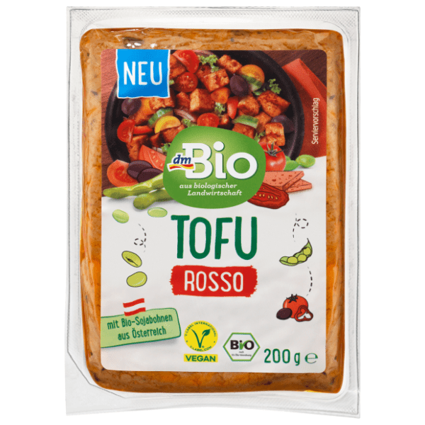 DM BIO Rosso tofu sir sa paprikom i maslinama 200g