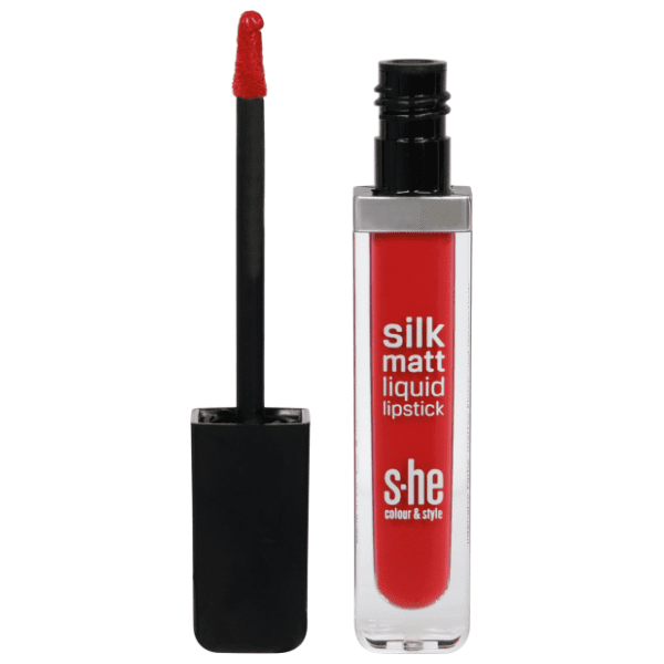 S-HE COLOUR&STYLE Silk matt tečni karmin za usne 338/010 5,2g