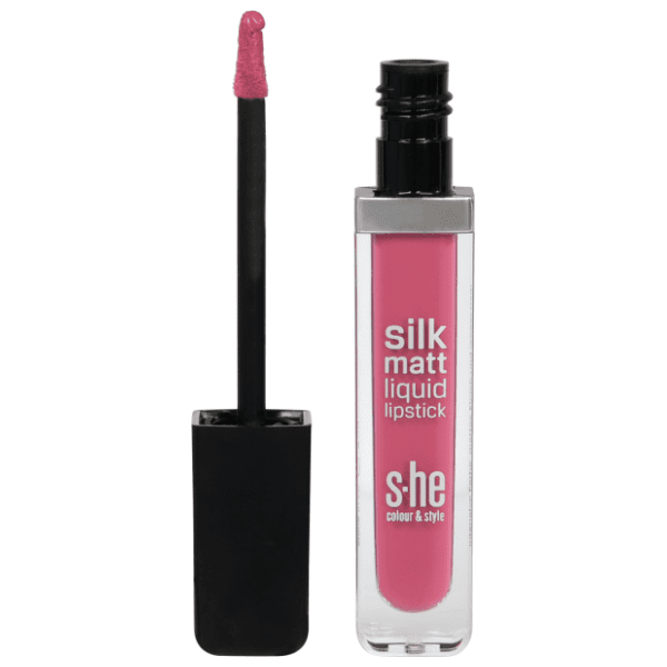 S-HE COLOUR&STYLE Silk matt tečni karmin za usne 338/015 5,2g