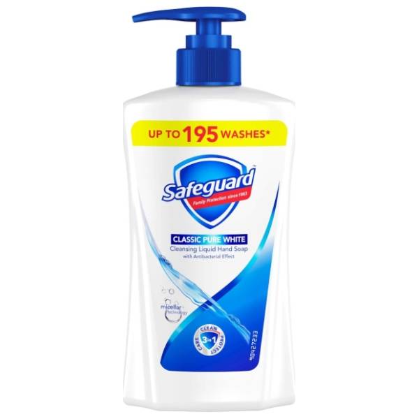 SAFEGUARD Classic white tečni sapun 390ml