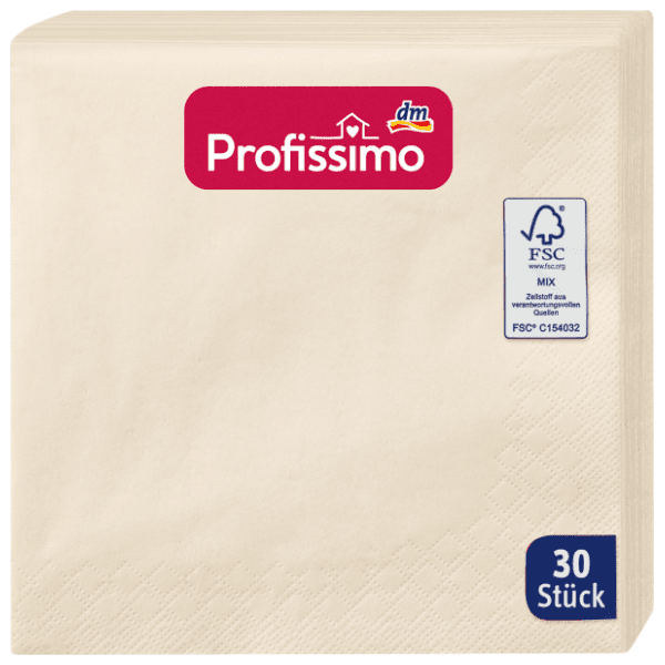 Salvete PROFISSIMO boja šampanjca 30kom
