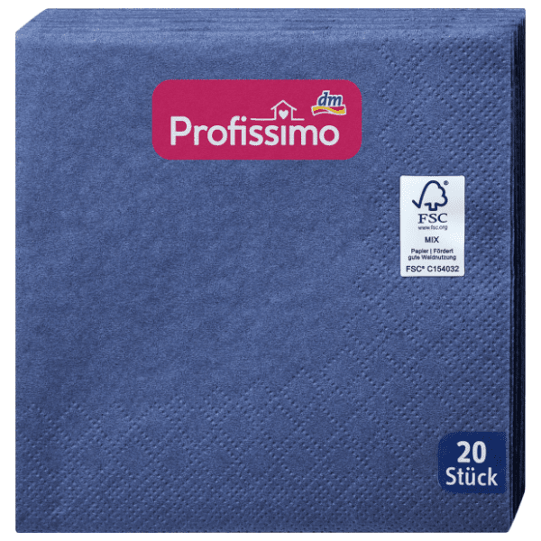 Salvete PROFISSIMO tamnoplave 20kom