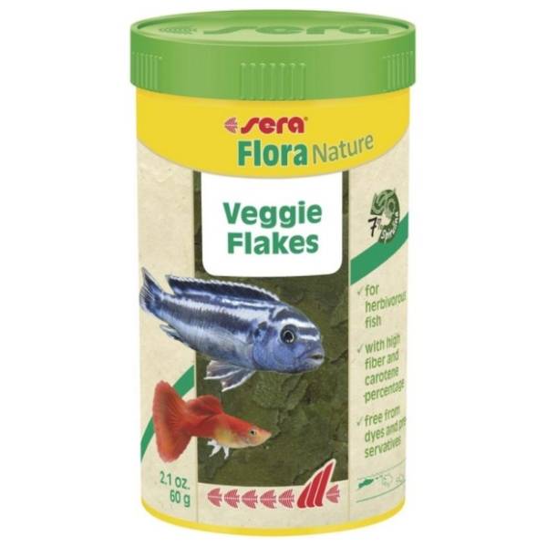 SERA Flora nature veggie hrana za ribice biljojede 100ml
