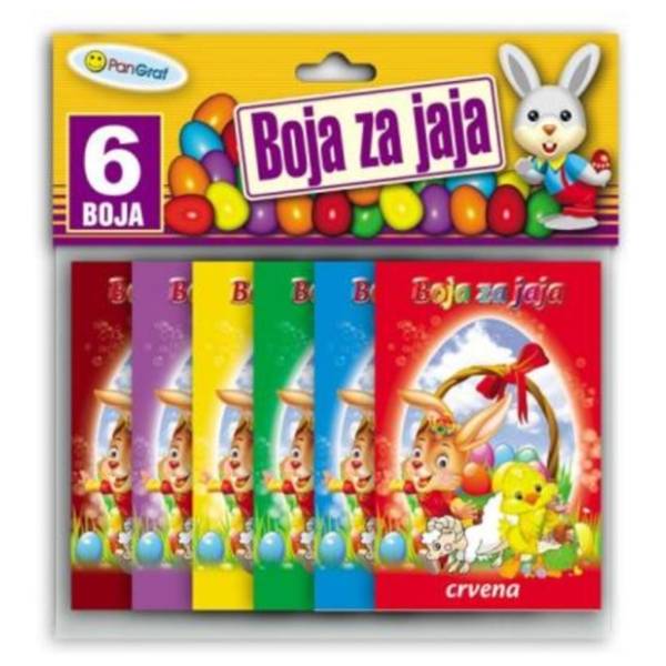 Set boja za uskršnja jaja PANGRAF 6kom