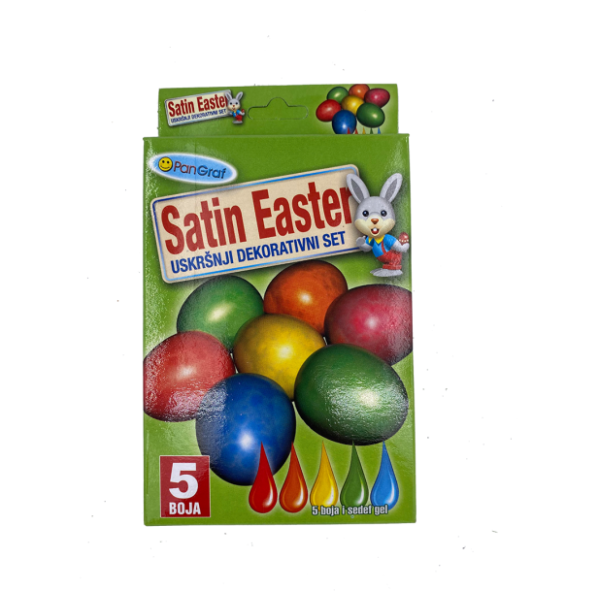 Set tečnih boja za jaja i sedef gela PANGRAF 5kom