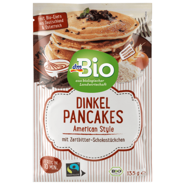 Smeša za palačinke DM BIO American style spelta i čokolada 135g