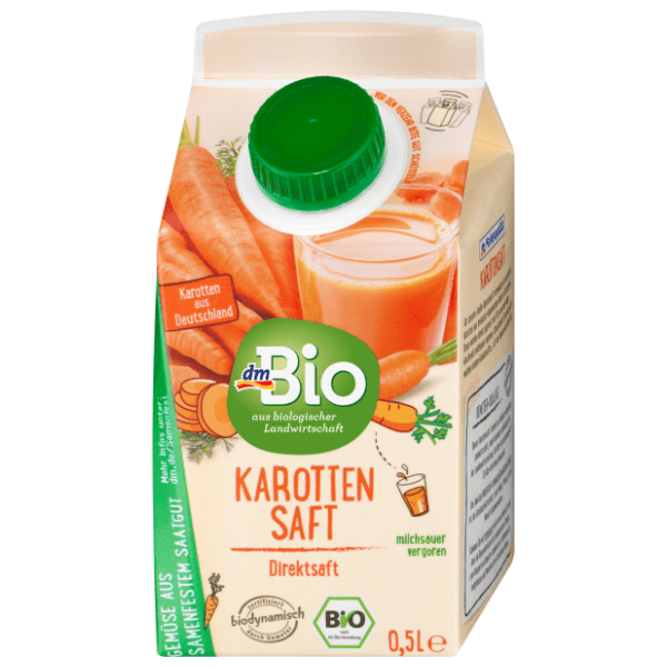 Sok DM BIO 100% šargarepa 500ml