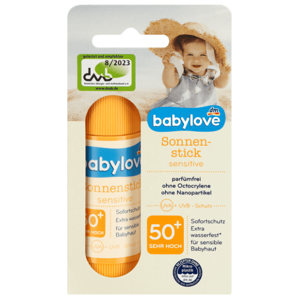 Stik BABYLOVE Sensitive visok zaštitni faktor SPF50 20g