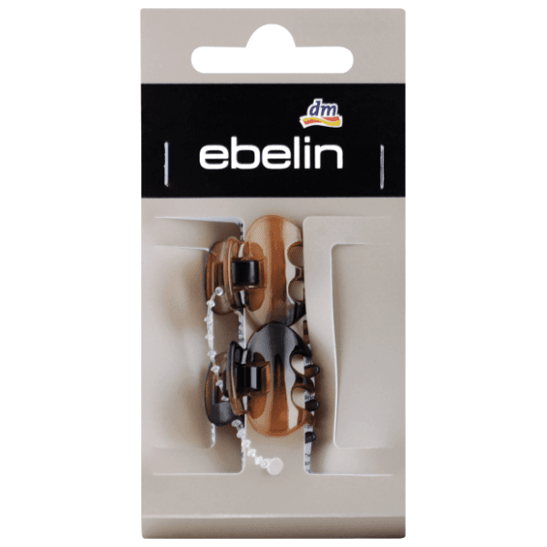 Štipaljka za kosu EBELIN braon-crna 2kom