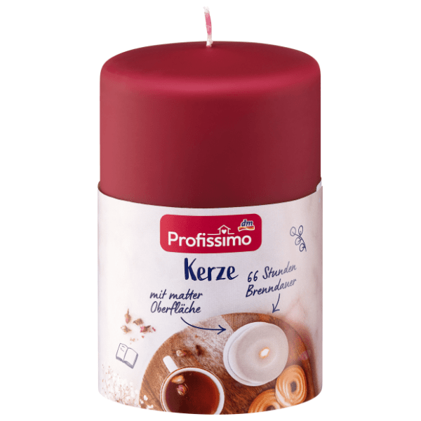 Sveća PROFISSIMO mat bordo 120/80 1kom