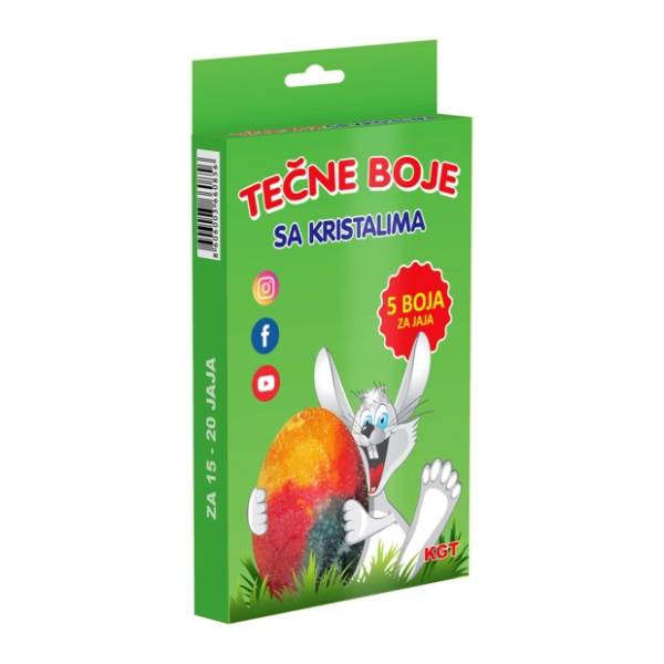 Tečna boja za jaja sa kristalima KGT 5kom