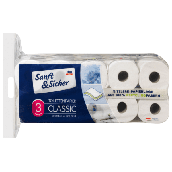 Toalet papir SANFT&SICHER classic 3sloja 20kom