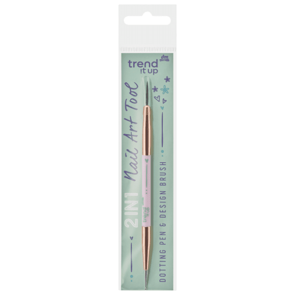 TREND IT UP 2in1 Nail art tool dvostrana olovka i četkica
