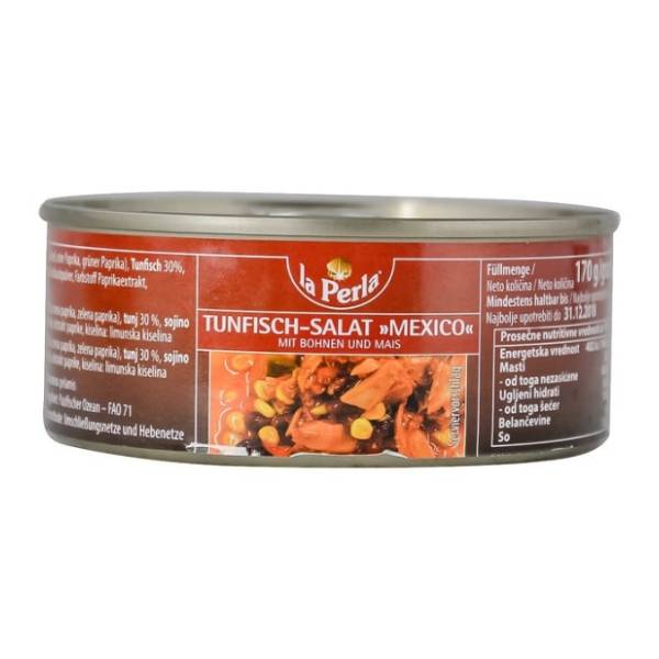 Tunjevina LA PERLA Mexico komadi u povrću 170g