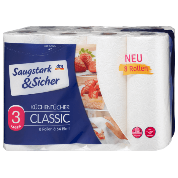 Ubrus SAUGSTARK&SICHER 3sloja 8kom