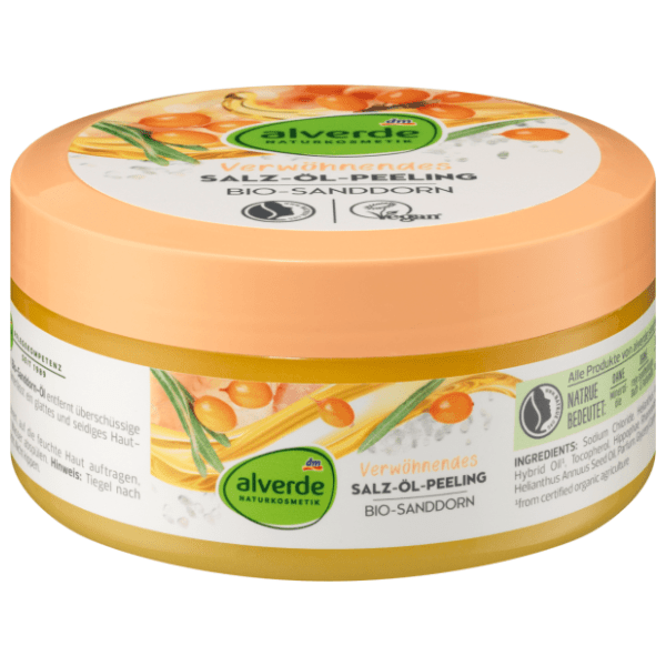 Uljani piling za telo ALVERDE ulje pasjeg trna i so 250g