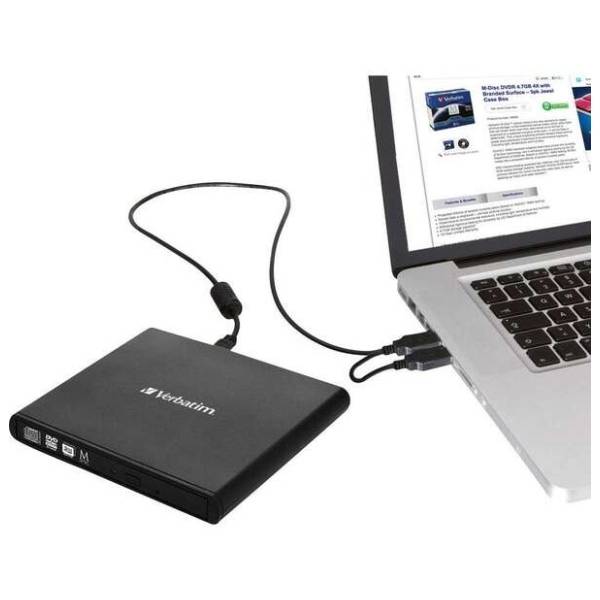 VERBATIM 98938 Slimline eksterni DVD rezač