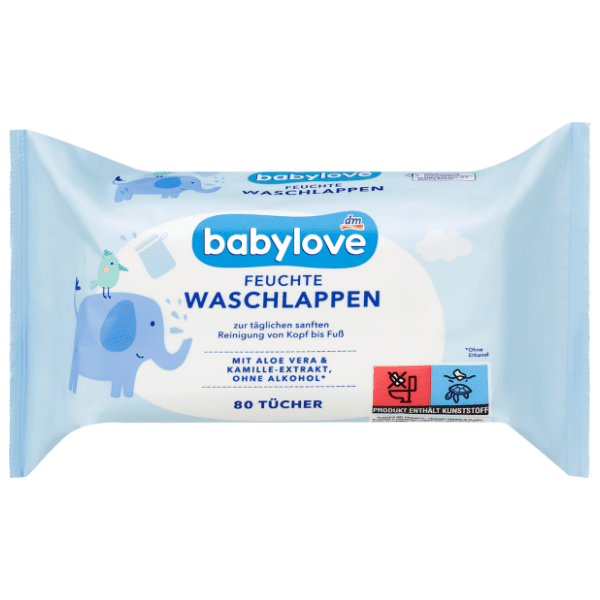 Vlažne krpice BABYLOVE za bebe 80kom