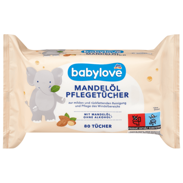Vlažne maramice BABYLOVE bademovo ulje 80kom