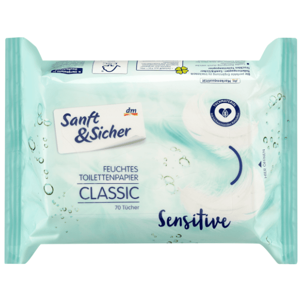 Vlažni toalet papir SANFT&SICHER classic sensitive 70kom