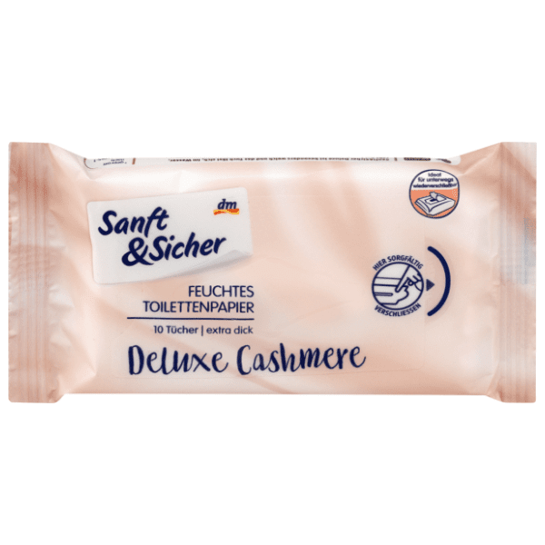 Vlažni toalet papir SANFT&SICHER deluxe kašmir 10kom