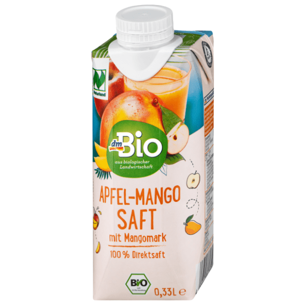 Voćni osk DM BIO jabuka mango 100% 330ml