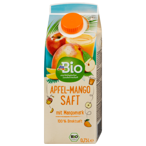 Voćni sok DM BIO jabuka mango 100% 750ml