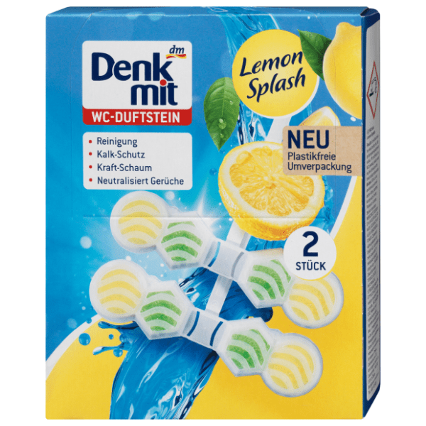 WC kamen DENKMIT lemon splash 2x48g