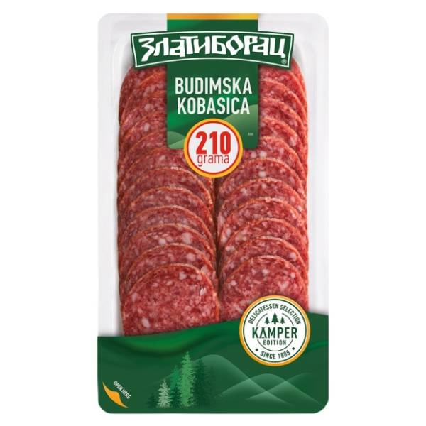 ZLATIBORAC Budimska kobasica kamper slajs 210g